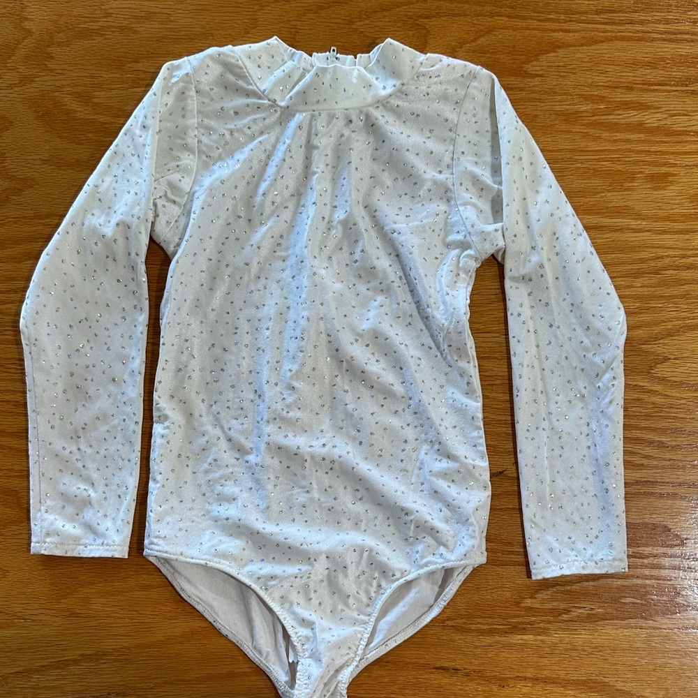 White Polka Dot Long Sleeve Kids Bodysuit